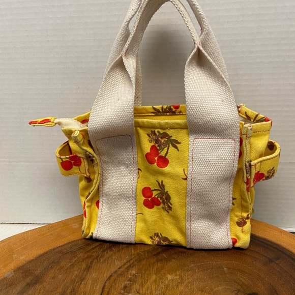 Urban Outfitters BDG Cherry 🍒 Print Canvas Mini Tote Bag - Picture 2 of 13